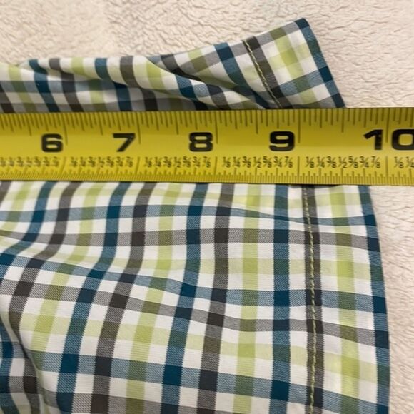 Columbia Green Plaid Check Omni-Shade Button Down Shirt Mens Size XL Outdoors - Picture 6 of 11